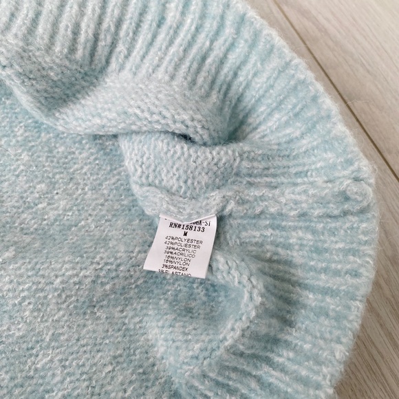 Light Blue Pullover Sweater - Picture 3 of 6